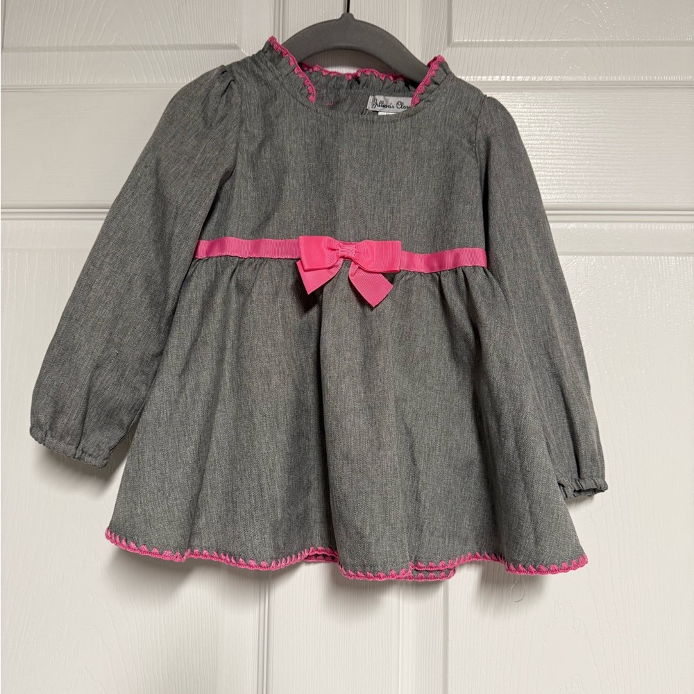 Gray and Pink Kids Dress